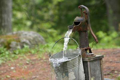 Old fasion hand pump.