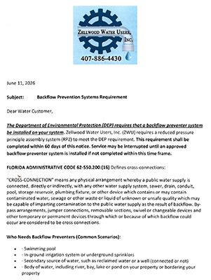 Backflow REquirements